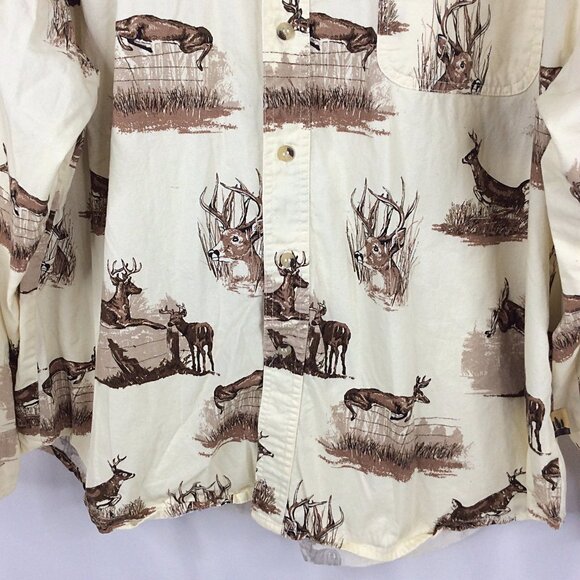 Field Tested Outdoor Life Mens XL Shirt Deer Buck Hunting Long Sleeve Button Up - Picture 4 of 5